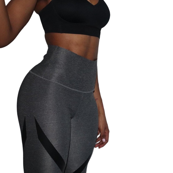 Puma Heathered Gray PWRSHAPE Capri Leggings Medium - Picture 13 of 14